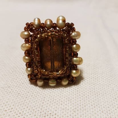 Anillo Café Perlas de Río – Marianerías by Marian