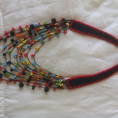 Collar Crochet y Mostacillas Colores – Marianerías by Marian