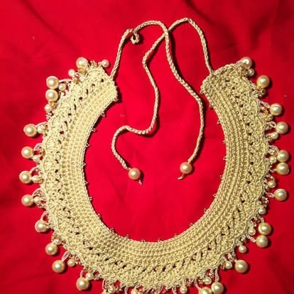 Pectoral Beige Perlas – Marianerías by Marian