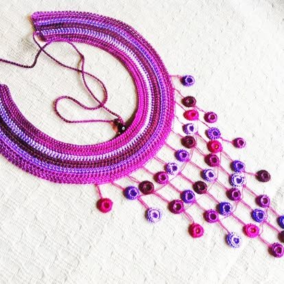 Pectoral Microcrochet – Marianerías by Marian