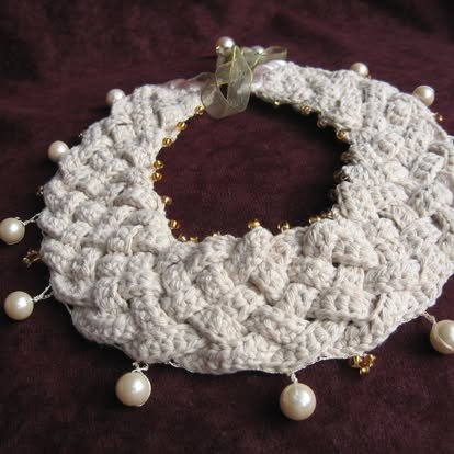Pectoral Trenzado Blanco Invierno – Marianerías by Marian
